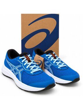 ASICS Contend 9 GS Youth Supportive Running Shoes Size 5 Aegean Blue Cool Grey